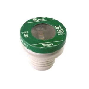 Pack of 4 ACE 34612 Time Delay Tamper-Proof Plug Fuses 30 Amp Type SL - Picture 1 of 3
