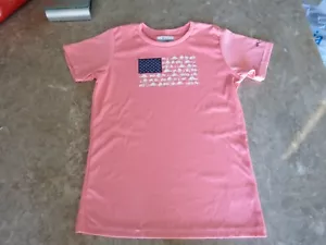 Columbia girls pink flag shirt size LG - Picture 1 of 4
