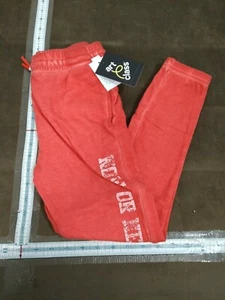 Art Class Pants red white letters Size small 6/7 Pants now or never - Picture 1 of 7