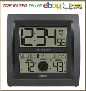 La Crosse Technology Curved Digital Atomic Wall Clock - Picture 1 of 15
