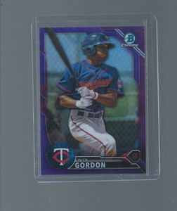2016 BOWMAN CHROME NICK GORDON ROOKIE PURPLE REFRACTOR #48/250 TWINS
