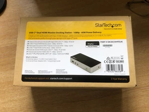 Station d'accueil StarTech USB-C double moniteur HDMI -1080P- 60W USB-C. DK30CHHPDUK - Photo 1/4
