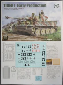 Border escala 1/35 Tiger I producción temprana - calcomanías del kit no. BT-010 - Imagen 1 de 1