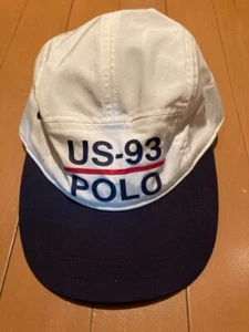 Polo Ralph Lauren 1992 CP RL-93 Cap US-93 5 Panel White Navy used - Picture 1 of 3