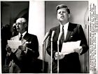 Lg999 1961 Ap Wire Photo President Kennedy Makes Statement British Pm Macmillan