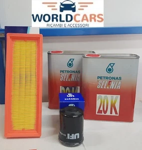 KIT TAGLIANDO 2 FILTRI UFI 4 LT SELENIA 20K FIAT GRANDE PUNTO 1.2 1.4 BENZINA - Foto 1 di 1