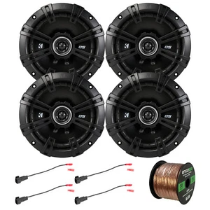 4x GM 88-UP Speaker Harnesses, 4x Kicker 6.5" 2Way 240W Car Speakers + Wire - Picture 1 of 5