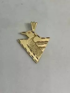 *ORO AMARILLO 14KT, COLGANTE PINGÜINOS NHLS, HOCKEY, 1,7 gramos 15/16"L #JW169 - Imagen 1 de 7
