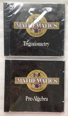 ProOne Learn Mathematics CD-ROM Lot NEW SEALED Pre-Algebra & Trigonometry - Image 1 of 4