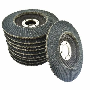 Disco de solapa de circonio 80 grano lijado molienda eliminación de óxido 4-1/2" amoladora 20 piezas - Imagen 1 de 3