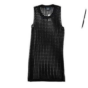Maeve By Anthropologie Fishnet Cover Up Dress Womens One Size Black Crochet NWT - Picture 1 of 7