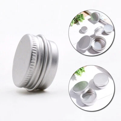 1PC Aluminum Jars Screw Top Round Metal Tin Cans Cosmetic Containers 5ML-150ML - Image 1 of 4
