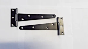 LIGHT DUTY TEE HINGES 150mm Black - Picture 1 of 1
