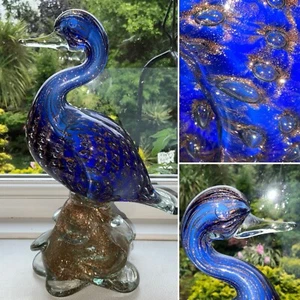 SELTENE GROSSE VINTAGE MURANO SEGUSO BARBINI STIL GOLD BULLICANTE ENTE FIGUR 10" - Bild 1 von 20