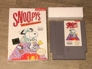 Snoopy's Silly Sport Spectacular Nintendo Nes w/Box Cleaned & Tested Good Cond - Picture 1 of 8