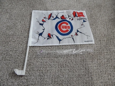 CHICAGO CUBS MLB BASEBALL SGA 2022 VEHICLE CAR WINDOW FLAG TOYOTA LOGO WRIGLEY Cover