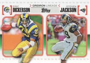 2010 Topps Gridiron Lineage Eric Dickerson Steven Jackson St. Louis Rams - Picture 1 of 1