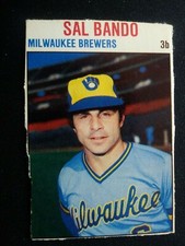 1979 Hostess Baseball Card # 119 Sal Bando (Hand Cut) - Milwaukee Brewers