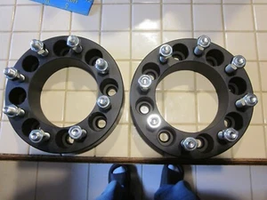 2Pc 2" 8x6.5" wheel spacers M14x1.5 For Chevy Silverado Sierra 2500 HD 2001-2010 - Picture 1 of 8