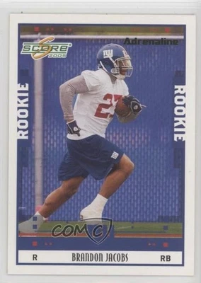 2005 Score Rookie Adrenaline /399 Brandon Jacobs #379 Rookie RC - Image 1 of 2