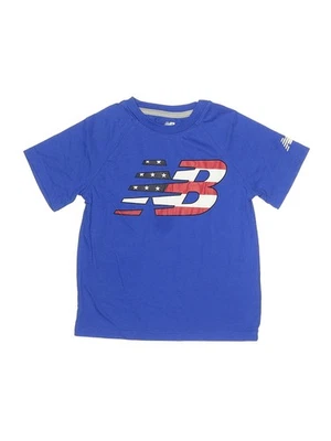 Camiseta New Balance azul manga corta para niños 4 Foto 1 de 2