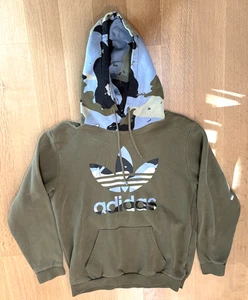 ADIDAS ORIGINALS Hoodie Herren Gr. M Camo Graphic Kapuzenpullover Orbit Grün Blau Logo - Bild 1 von 7