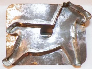 Pferd Ausstecher Blech Landhaus Küche Volkskunst Spengler Antik #4 - Bild 1 von 4
