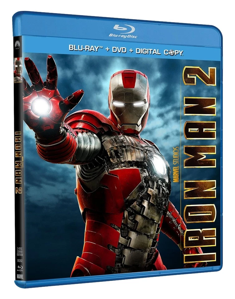 Iron Man 2 (Blu-ray+DVD, 2010) Includes Digital Copy  - Pre-owned VG+    DV-362 - Image 1 of 2