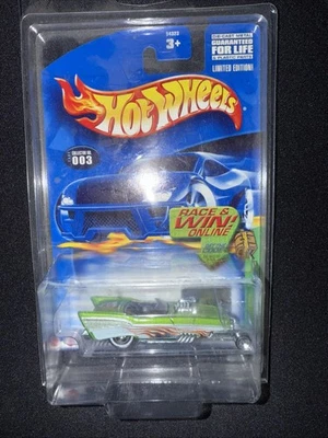Hot Wheels #3 Treasure Hunt Green 57 Roadster Real Riders 2002 Foto 1 de 4