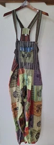 Neu mit Etikett Harem Boho Patchwork Overall Handarbeit Gheri Stoff Damengröße 2XL - Bild 1 von 11