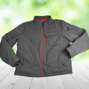 EDDIE BAUER First Ascent Mountain Ops Jacket Men XL Gray Red Down Tactical EB700 - Picture 1 of 13