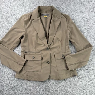 Chaqueta Eddie Bauer Mujer S Voyager Viaje Utilitario Blazer Elastizado Flex LEER Foto 1 de 4