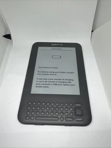 AMAZON KINDLE 4GB - WORKS GREAT - 3RD GEN - No Battery - Afbeelding 1 van 9