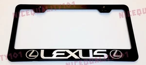 Soporte para marco de matrícula Lexus F Sport acero inoxidable acabado negro - Imagen 1 de 4