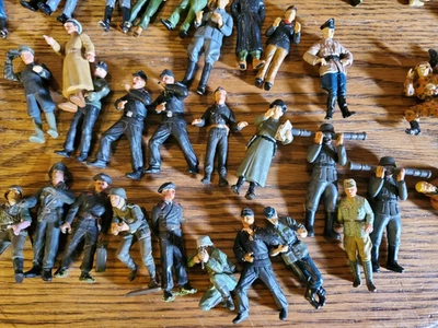 Второй мировой войны солдат лот 1:35 масштаб солдат пластиковая смола построен модель набор Tamiya дракон - Изображение 1 из 4