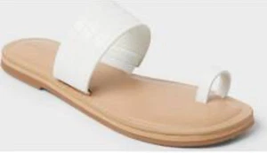 Damen-Sandalen Juno Zehenring flach Universalgewinde Größe 6 US Memory Foam Inso - Bild 1 von 6