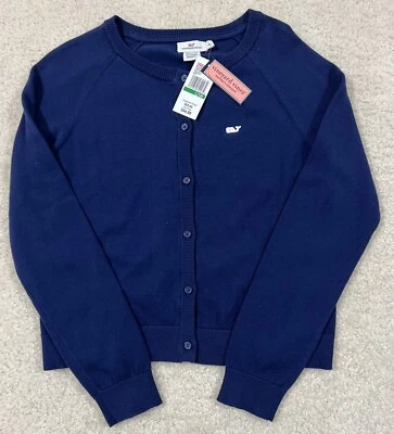 Nuevo con etiquetas Suéter Cárdigan Vineyard Vines Niñas Talla L (14) Azul Marino Foto 1 de 2