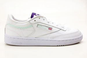 Reebok Club C 85 FX3031 sneaker da donna scarpe da ginnastica bianco-blu-verde menta - Foto 1 di 6