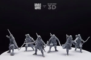 Human North Riders on Foot Davale Games 3D Printed With High Quality Resin - Imagen 1 de 14