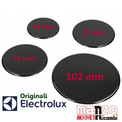 REX ELECTROLUX 4 Cappellotti Piattelli Bruciatori Piano Cottura Rex aeg Original - Immagine 1 di 2