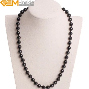 Women's Long Beaded Necklace 17.5"-20" Natural Amethyst Tourmaline Beaded Charm - Picture 1 of 134