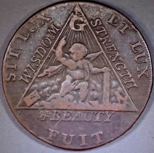 1794 ½ Penny Middlesex - Freemasons - DH# 369-372 - Picture 1 of 10