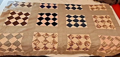 Hand Made Project Quilt Face 84 X 68 Needs Final Assembly Stuffing & Backing  - Image 1 of 4