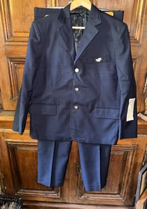 Veste + pantalon vintage facteur Poste PTT Paris bleu postier réf 06 - Picture 1 of 12