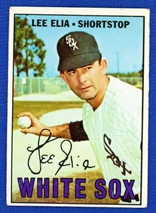 Lee Elia 1967 Topps # 406 Medias Blancas de Chicago en muy buen estado - Imagen 1 de 2