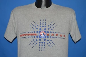MONTREAL EXPOS GRAY CANADA HEATHERED t-shirt BASEBALL SMALL S - Picture 1 of 3