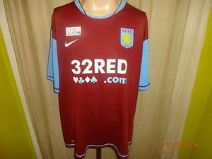 Aston Villa Original Nike Heim Trikot 2007/08 "32 RED.com" Gr.XXL NEU - Picture 1 of 4