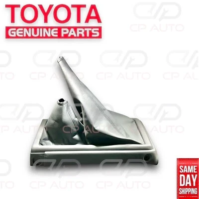 95 -04 TOYOTA TACOMA 4WD MANUAL SHIFTER CENTER CONSOLE LEATHER BOOT GRAY OEM NEW - Image 1 of 4