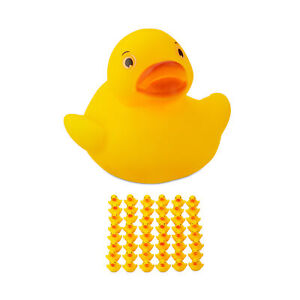 badeendjes geel - 48 stuks - badspeelgoed badeend - speelgoed voor bad - 3.5 cm