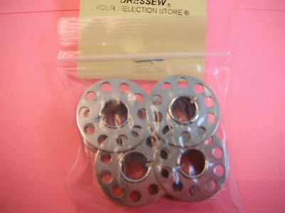 4 bobinas de máquina de coser de metal clase 15 Brother Viking Kenmore Janome Foto 1 de 3